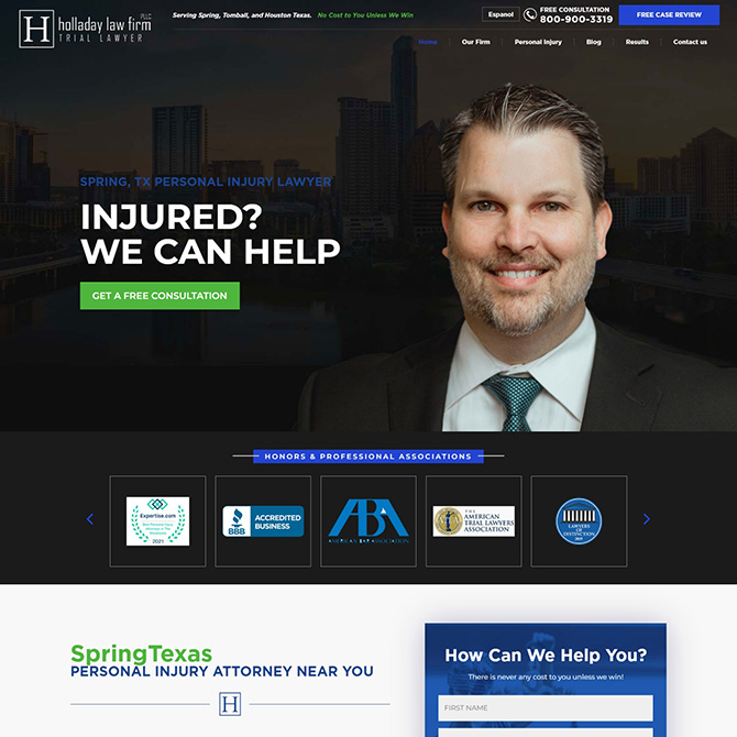 Holladay Law website