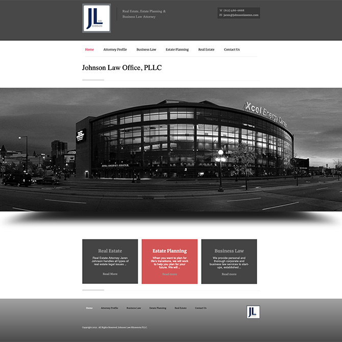 Johnson Law website