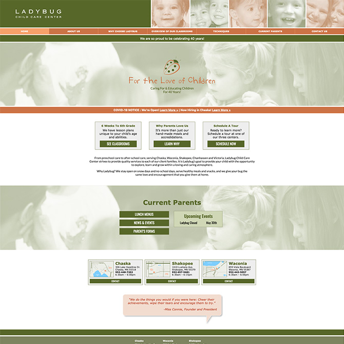 LADYBUG website