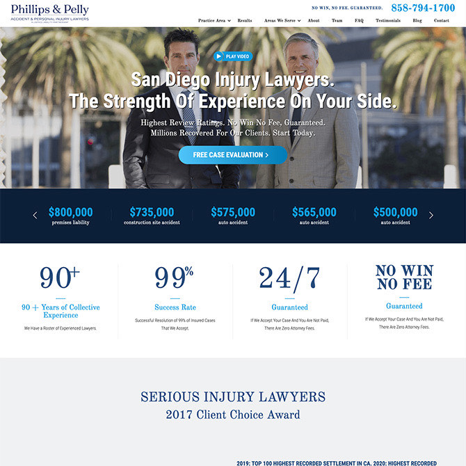 Phillips & Pelly website