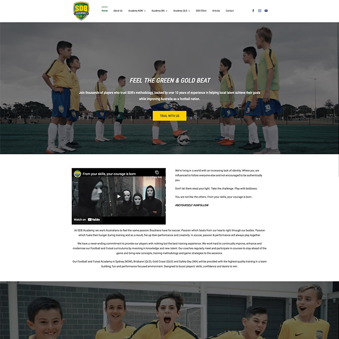 Soccer De Brazil website