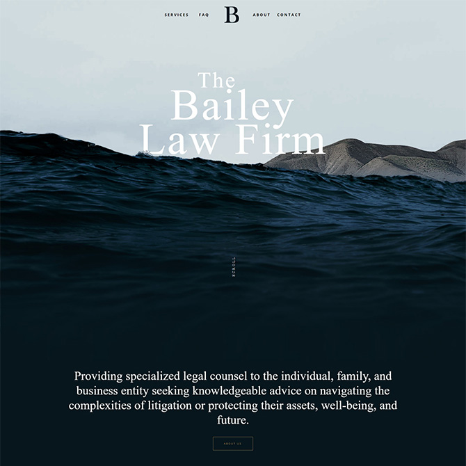 The Bailey Law Firm website