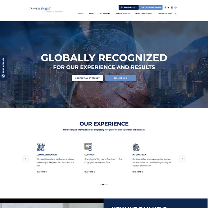 Traverse Legal website