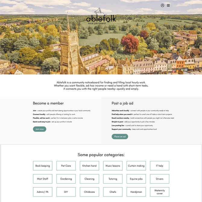 Ablefolk website
