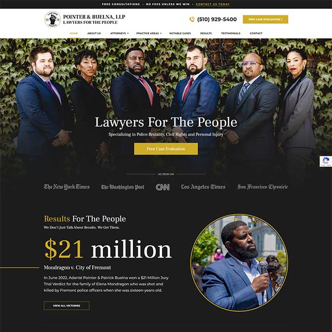 Pointer & Buelna, LLP website