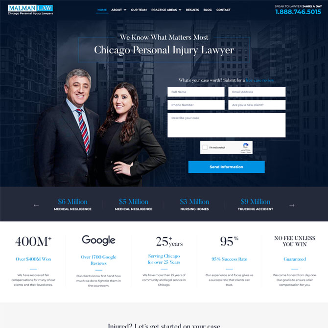 Malman Law website