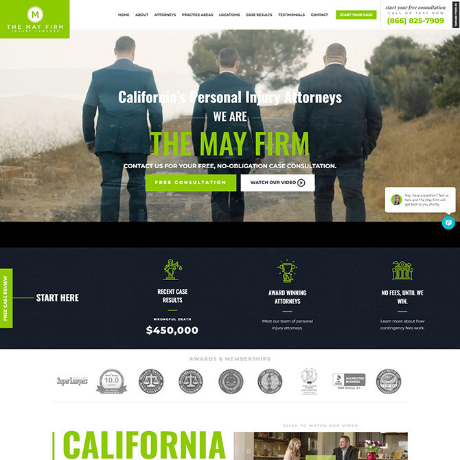 The Mayfirm website
