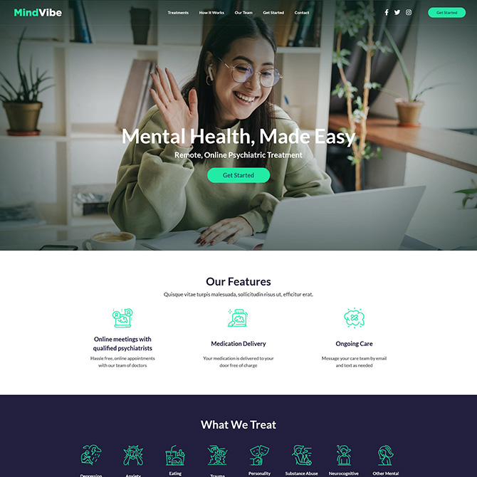 MindVibe website