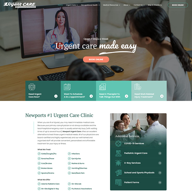 New Port Care website