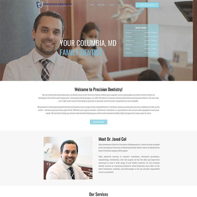 Precision Dentistry website
