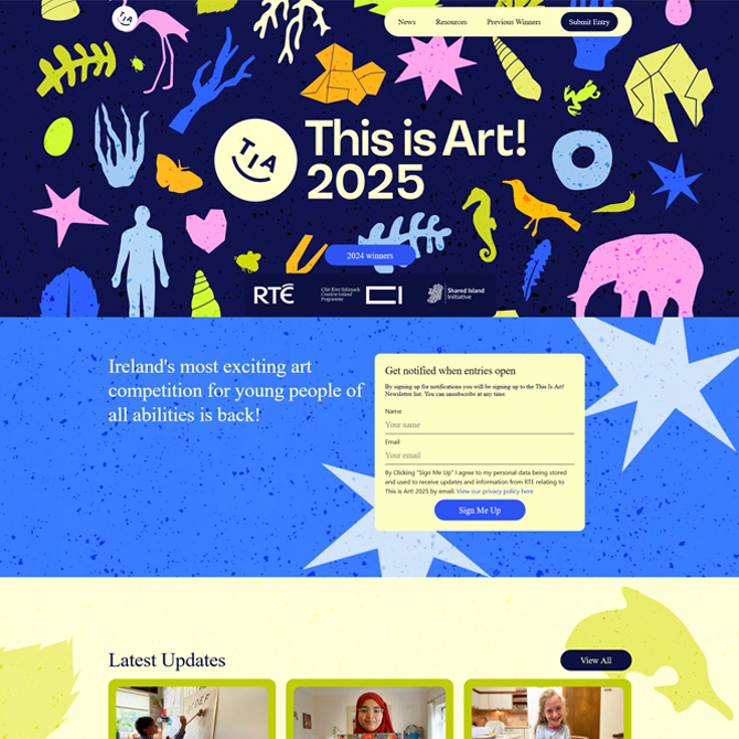 RTE - This Is Art! 2025 website